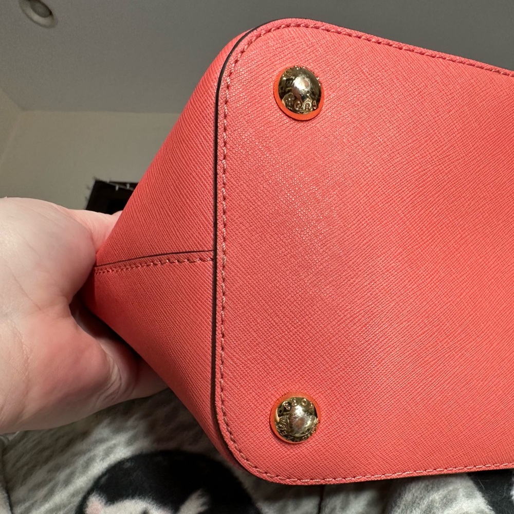 Michael Kors Coral Jet Set Tote Bag EUC - Picture 8 of 16